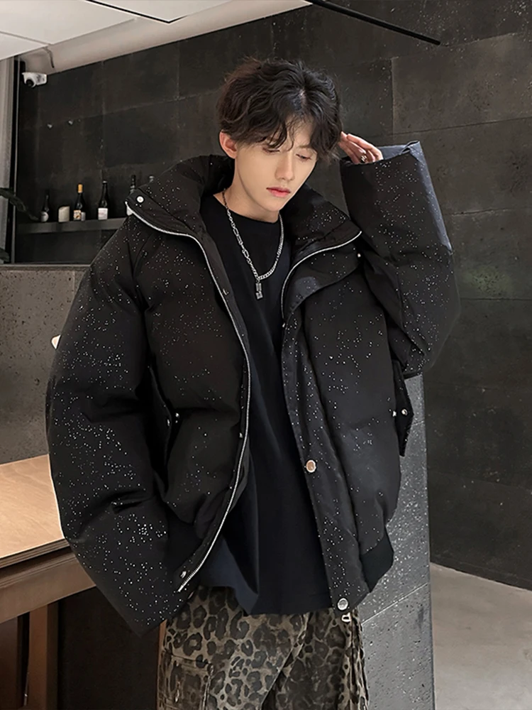 

Мужская зимняя куртка Cleanfit: модная, теплая, с воротником-стойкой, из хлопка и полиэстера, с наполнителем из искусственного пуха