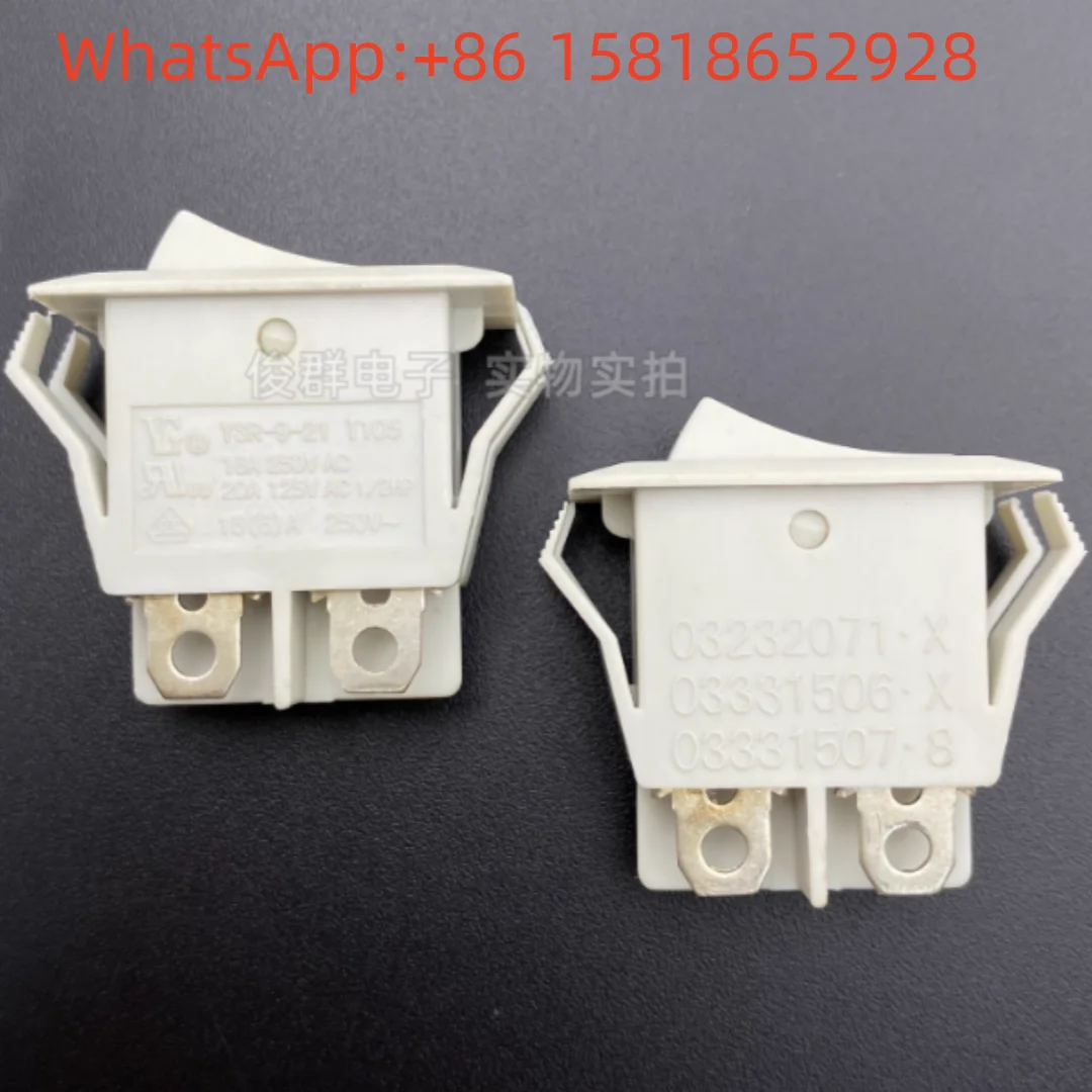 

5pcs Taiwan YG YSR-9-21 boat-shaped switch 4-pin 2-position power button 16A high current rocker button for electric hot pot