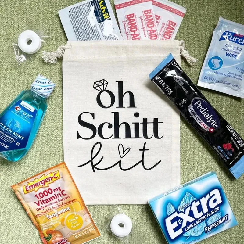 5pcs Oh Schitt Kit Survival Hangover bags Bachelorette Party bridal shower bride to be wedding engagement decoration Favor gift