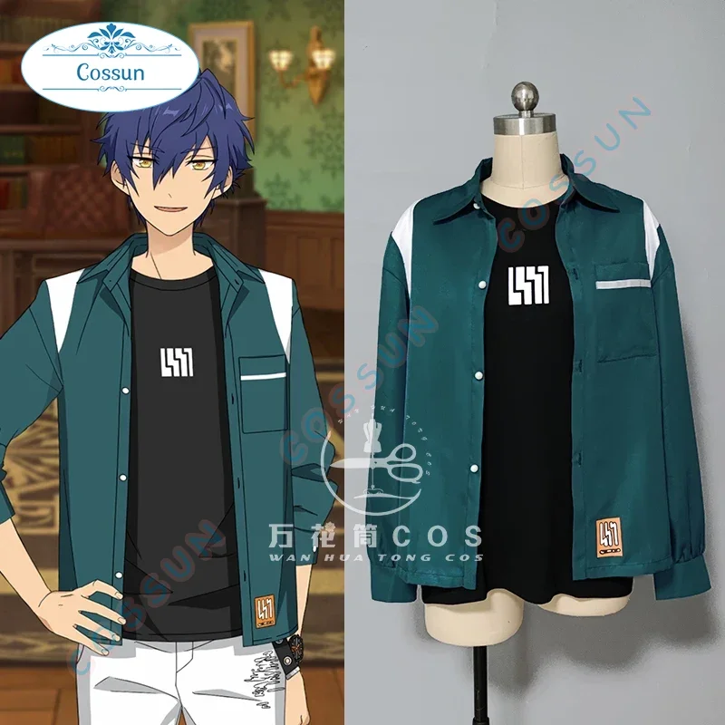 

Game Ensemble Stars Cosplay Sazanami Jun Costume Anime Party Fashion Uniform Halloween Role Play Clothing