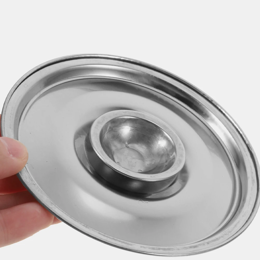 

Stainless Steel Round Lid 12Cm Small Pot Cover Replacement For Milk Pots Spice Jars Bowls Condiment Containers Cooking Supplies