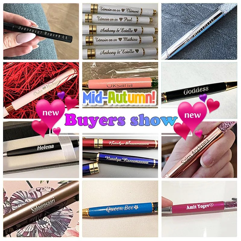 Gift Box Packaging Luxury Metal Ballpoint Pens School Business Office Signature Roller Pen Student Stationery Supplies Writing