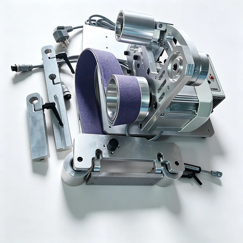 Brushless Servo Compact Benchtop Belt Sander / Grinder  Industrial Grade Small Deburring Machine Export to Australia