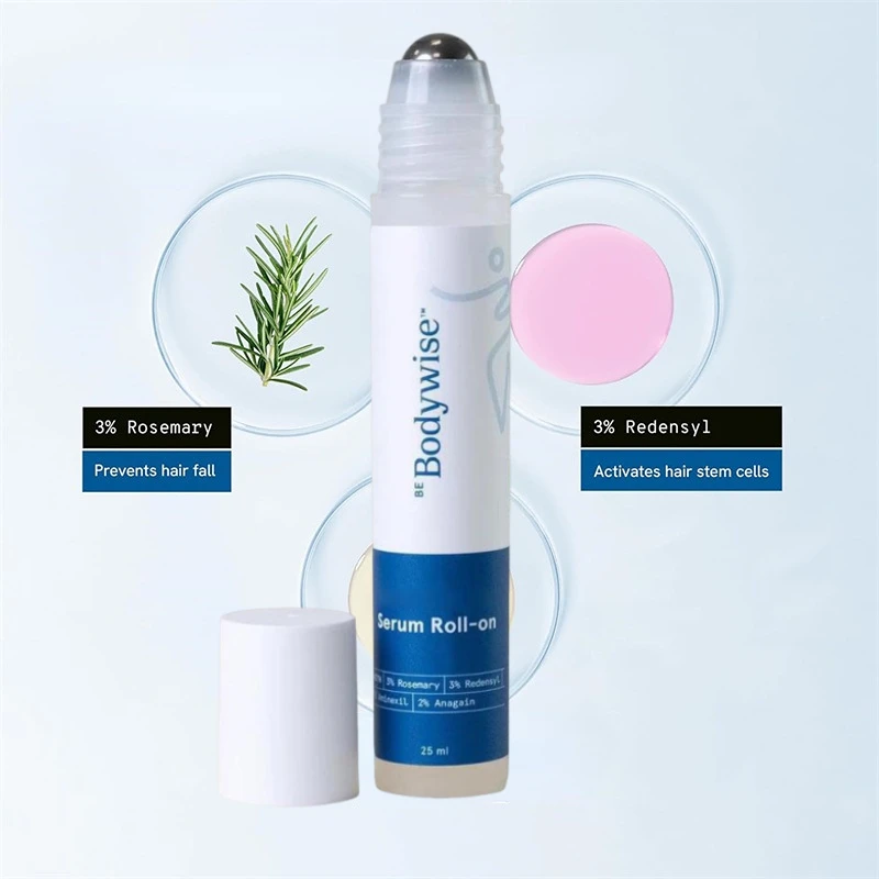 Bodywise Scalp Treatment Roll-on Essence - Rosemary Infused Anti-Frizz Strengthening Hair Roots For All Hair Types Care 3