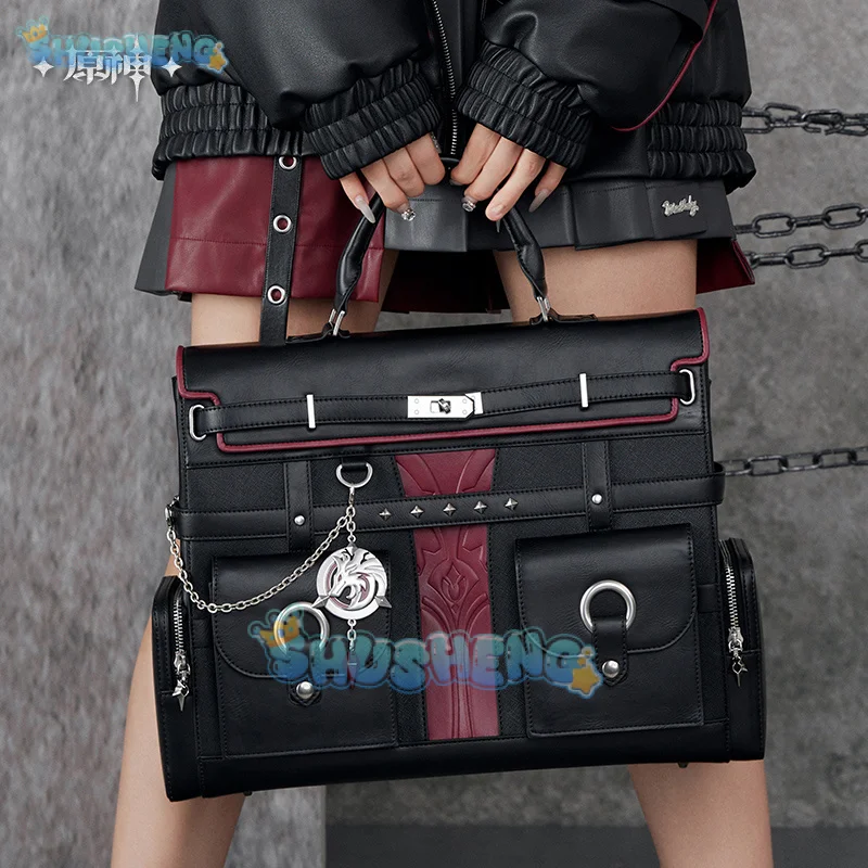 Genshin Impact Wriothesley Tema Cosplay Seri Kesan Ransel Festival Pesta Halloween untuk Wanita Pria