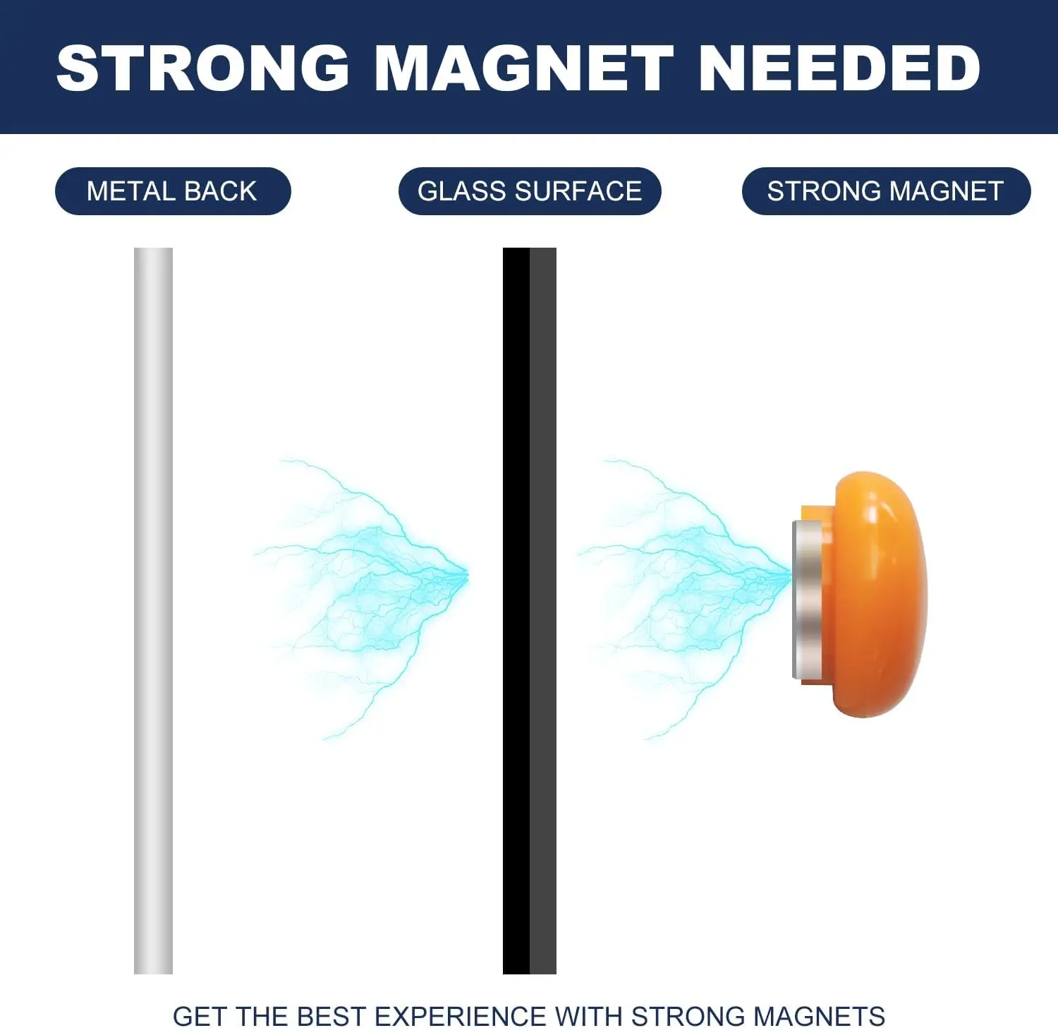 لوح مسح جاف زجاجي مغناطيسي بدون إطار مقاس 36 × 24 بوصة للمكتب والمنزل والمدرسة على الحائط