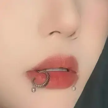 Seksi G23 Titanyum Septum Piercing 16G Burun Halkaları Punk Labret Dudak Piercingi Burun Kıkırdağı Gotik Clicker Moda Takı AŞK Hediyesi 10 best sales Ahtapot piercingi - №7