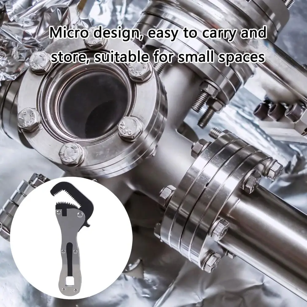 

Non-Slip Handle Adjustable Wrench Ergonomic Design Lightweight Miniature Wrench Short Handle Rough Wrench Small Wrench