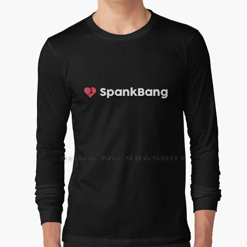 Spankbang Logo 100% Cotton Long Sleeve T Shirt Xhamster Xvideos Erome Myfreecams Hentai Hanime Spankbang Tee Short Sleeve Long