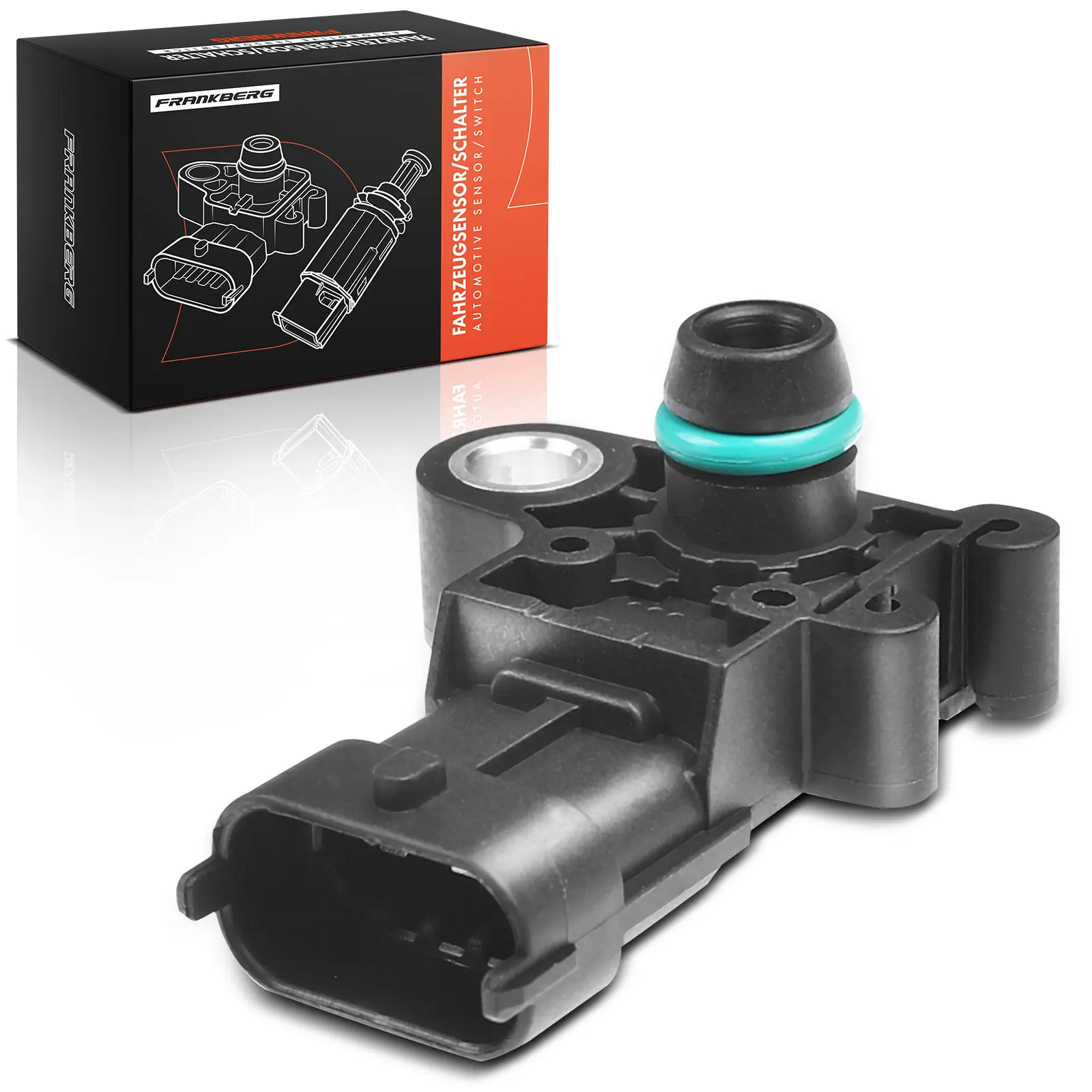 Frankberg 1x Inlaatdruksensor voor Chevrolet Aveo Opel Astra H G J Corsa D 1.2L 1.4L 1.8L 012644228 12644228 93192107