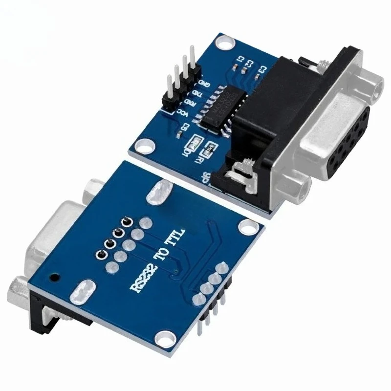 1PCS  MAX3232 RS232 to TTL Serial Port Converter Module DB9 Connector MAX232