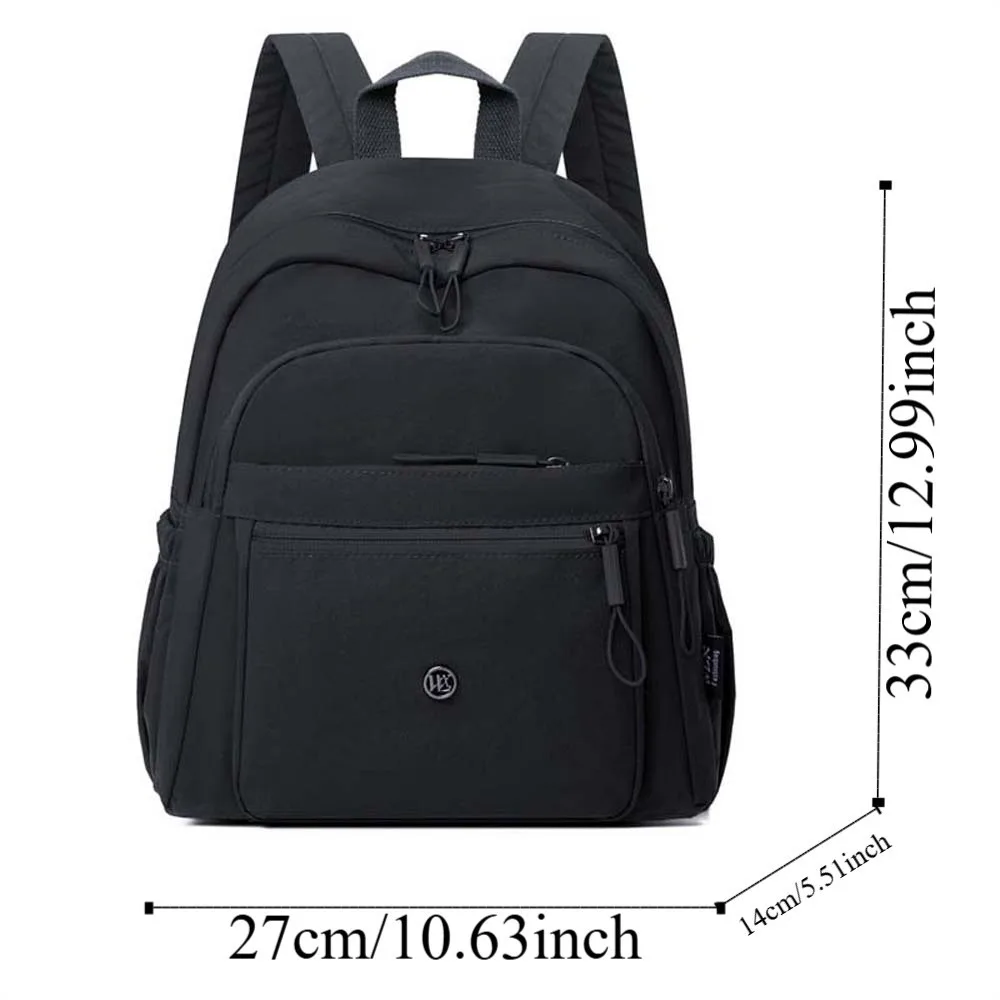 Large Capacity Oxford Cloth Backpack Japanese Style Anti-Splash Water Casual Daypack Adjustable Lightweight Women School Bag