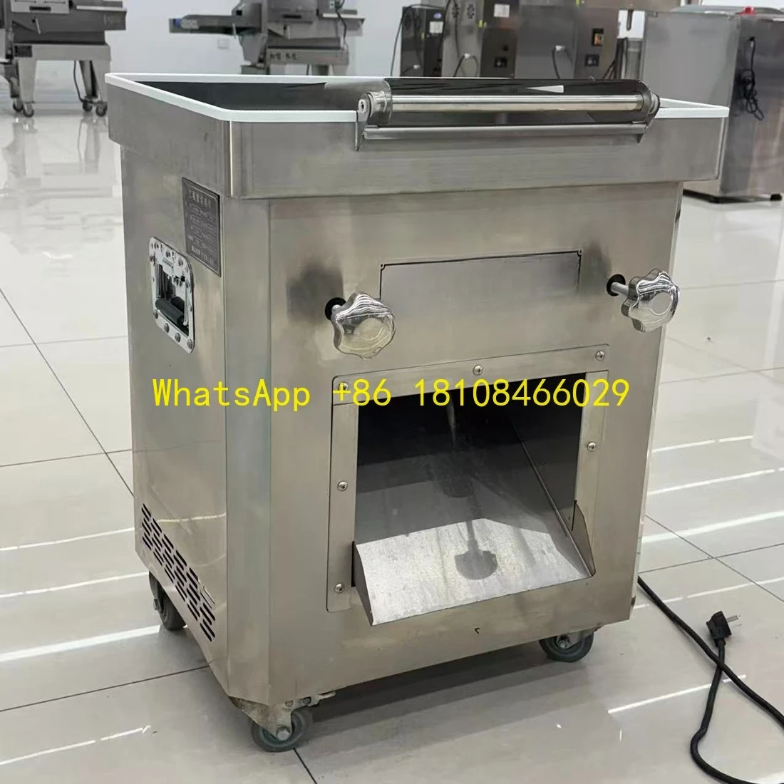 

r Beef & Pork Cutter for Catering Central Kitchens Factory-Direct New Fully Automatic 304 Stainless Steel Commercial Meat Slice