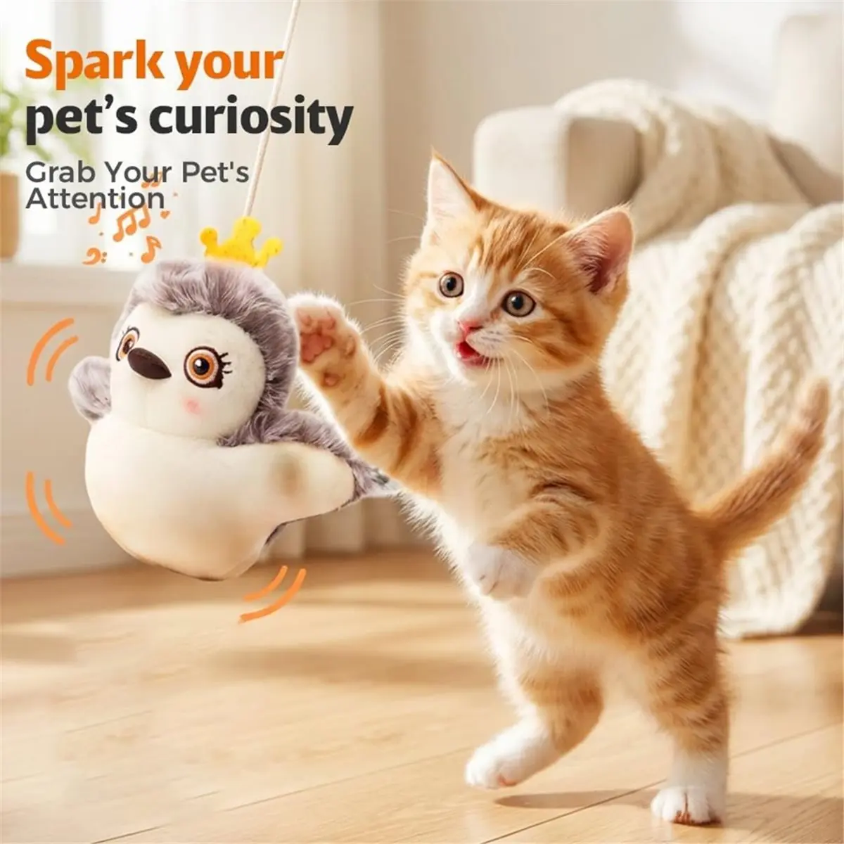 Big Discount Interactive Singing Bird Cat Toys, Flying Bird Cat Toys, Flapping Bird Toys, Simulated Singing Bird Toys