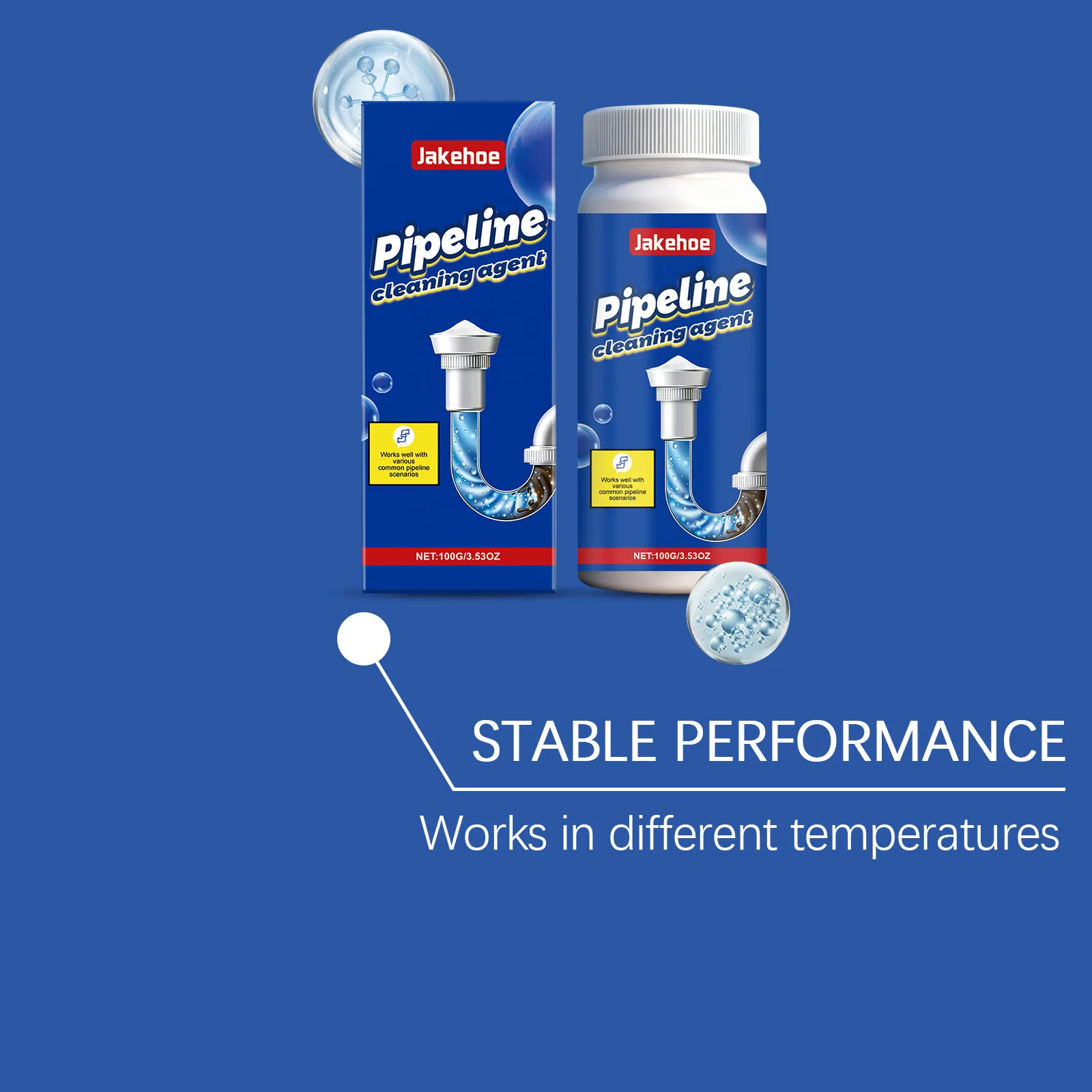 Pipe Unclogging Powder Household pipe cleaner with easy operation, suitable for various common pipes.