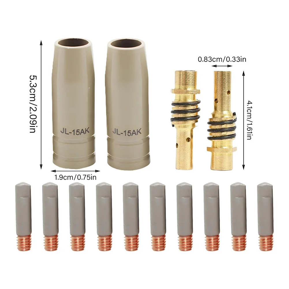 14pc 15AK Coating Protection Nozzle Non Welding Airless Protection Machine Welding Contact Tips