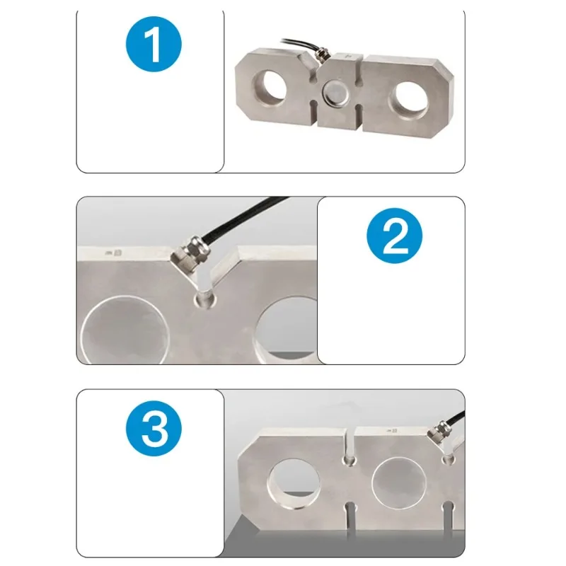 12V Plate Ring Load Cell High Precision Tension Pressure Sensor Lifting Overload Weighing Force Measuring Transducer