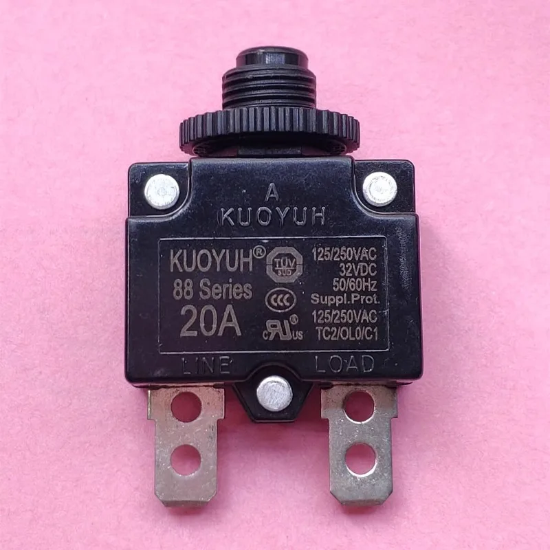 Instrument Motor Accessories Circuit Breakers KUOYUH Overcurrent Protector Overload Switch 88 Series 20A