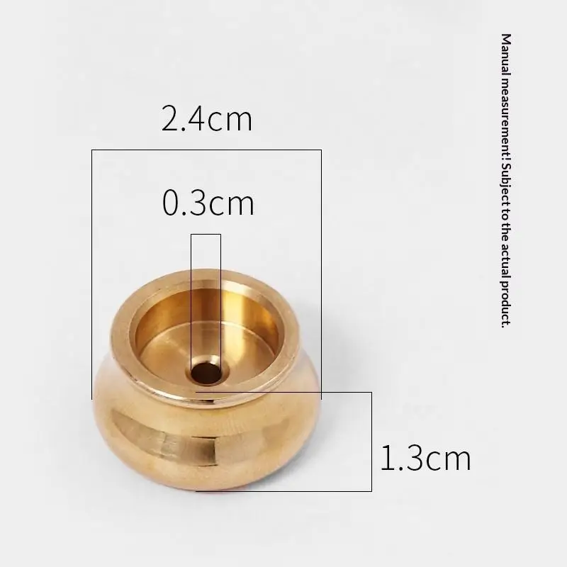 Buddhistische Gadgets: Kupfer-Räuchergefäß, Räucherhalter, Ascheauffangbehälter, für Räucherstäbchen, traditionelle Formen, Mini-Café-Ornament, Heimdekoration – Detail 8