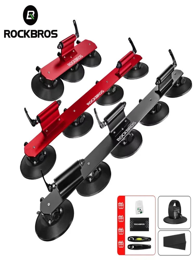 ROCKBROS Lokaler Versand 2-Fahrrad-Dachträger mit Saugnapf, Schnellmontage-Fahrradträger für Autos, Fahrrad-Dachgepäckträger, Fahrrad-Zubehör