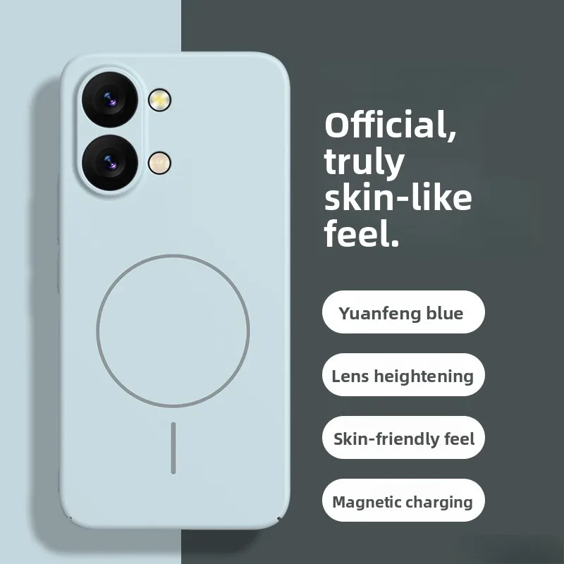 Mattes Weiches Flüssigsilikon für Magsafe-Hülle für Xiaomi Poco X8 Pro Max Luxuriöse Mattierte Schutzhülle für Poco X8 Pro Max
