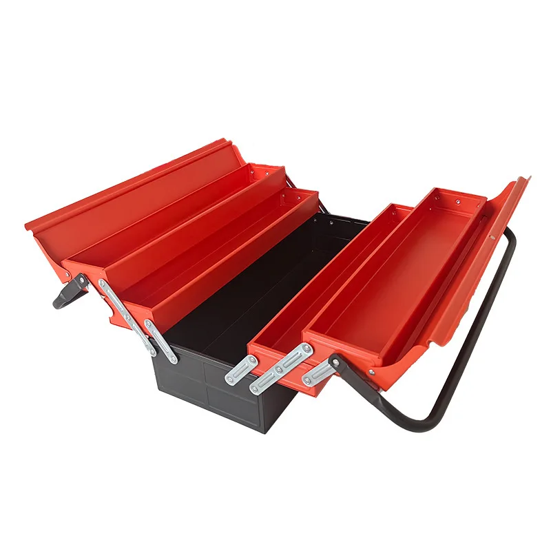 Household multi-functional three-layer folding car iron sheet industrial grade storage box thickened stainless steel