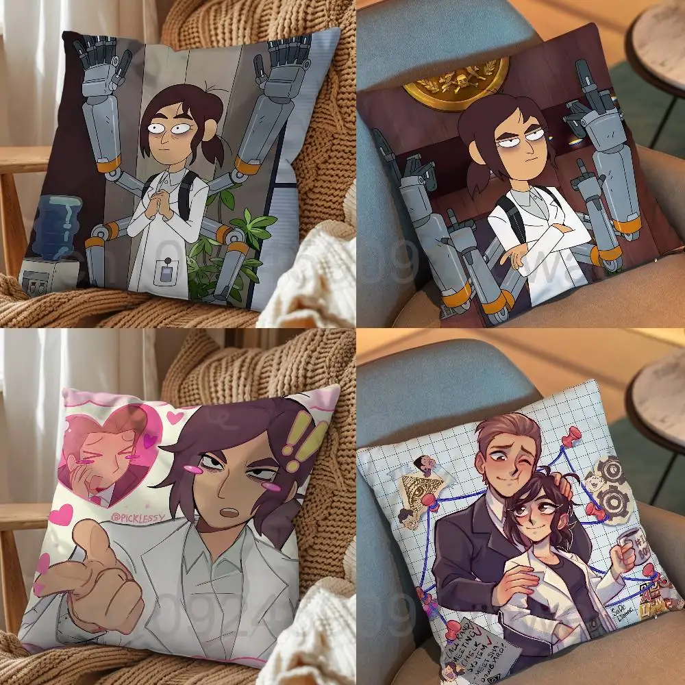 Octopus Reagan Brett Inside Job - Funda de almohada con dibujos animados, funda de cojín impresa en 4K HD con varios patrones exquisitos