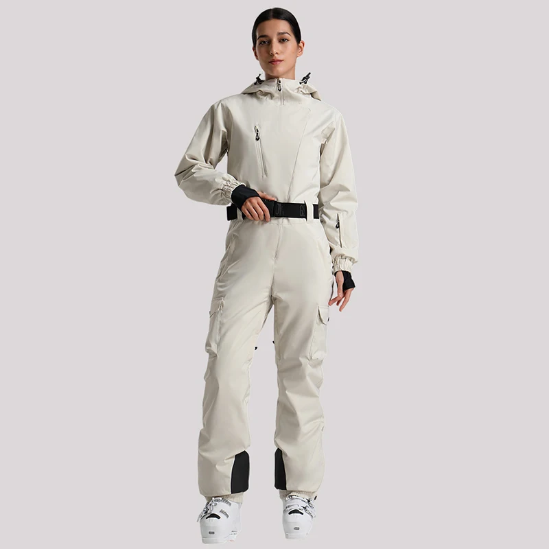 

Winter Waterproof Women One Piece Snow Suit Outdoor Sport Mountain Female Skiing Jumpsuit Windproof Woman Snowboard Overalls