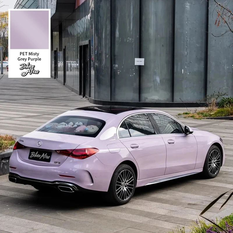 공장 도매 PET 라이너 광택 크리스탈 연보라색 변색 장식 필름 자동차용