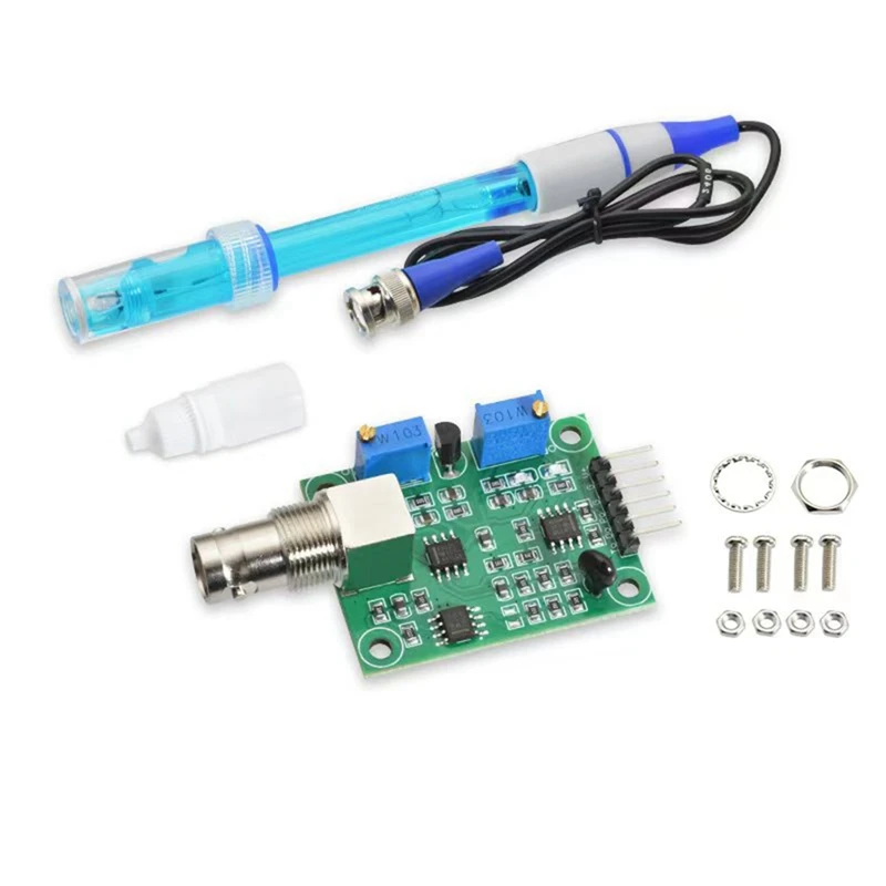 PH4502C PH Value Detection Sensor Module Kit Detection Regulator Soil Water Quality Acid-Alkali Concentration Sensor