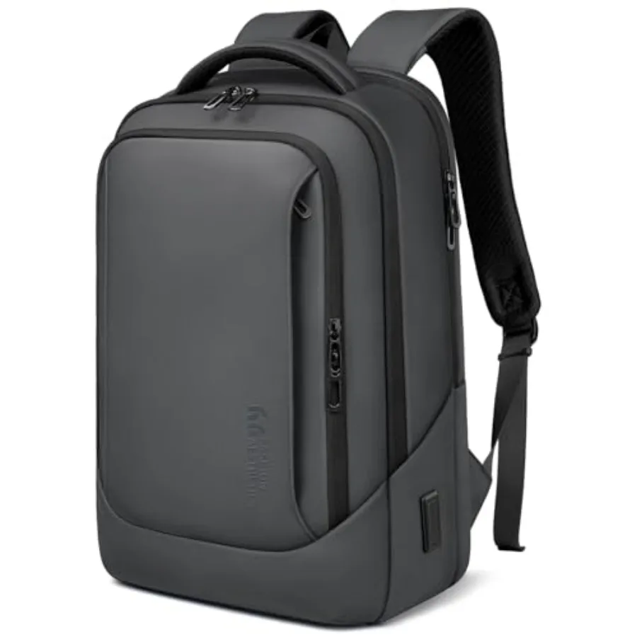 

Laptop Backpack for Men with USB Charging Port Water-Resistant for Computer Bag Durable High-Tech Daypack Casual Backpack for B