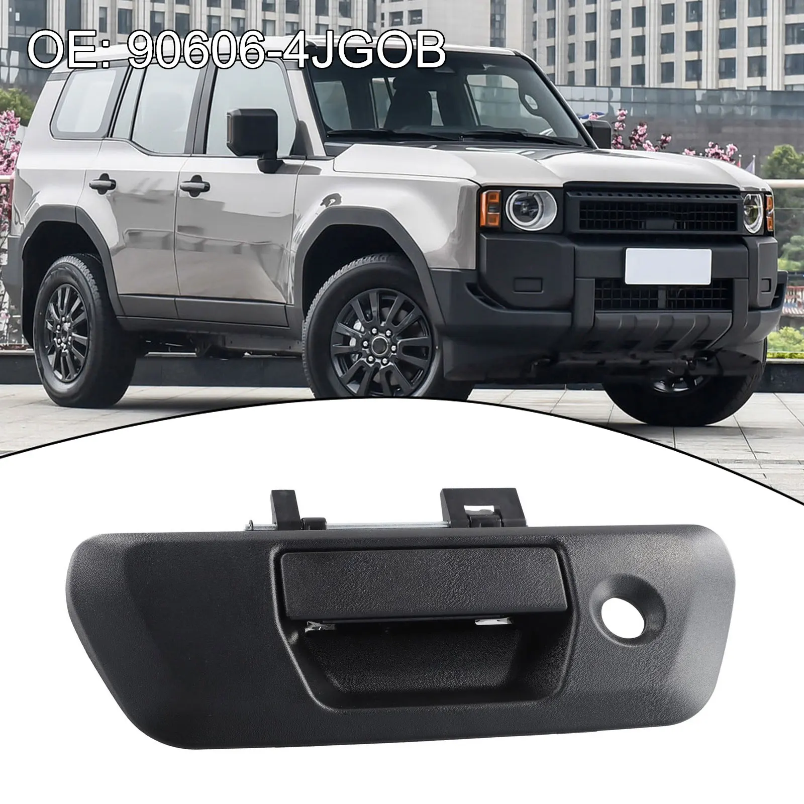 Car Tailgate Handle Trunk Handle ABS Material Anti-corrosion Non-deformation Quick Installation Wear-resistant