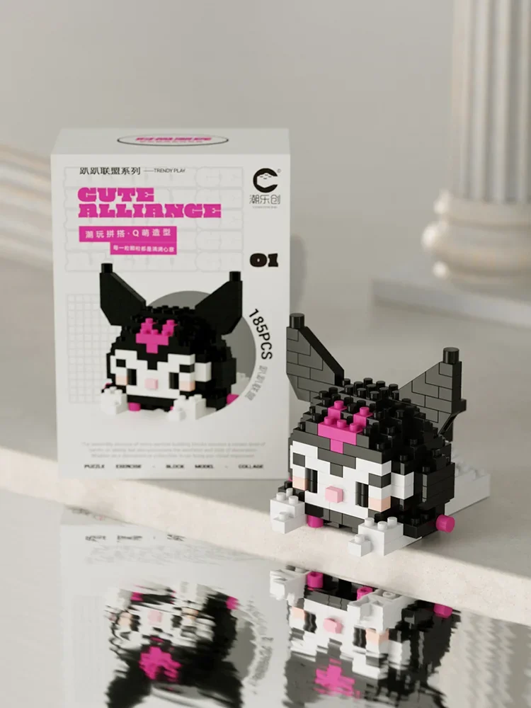 Keeppley Sanrio Hello Kitty Anime Figure blocs de construction ma mélodie Kuromi assemblé modèle poupées cannelle enfants cadeaux