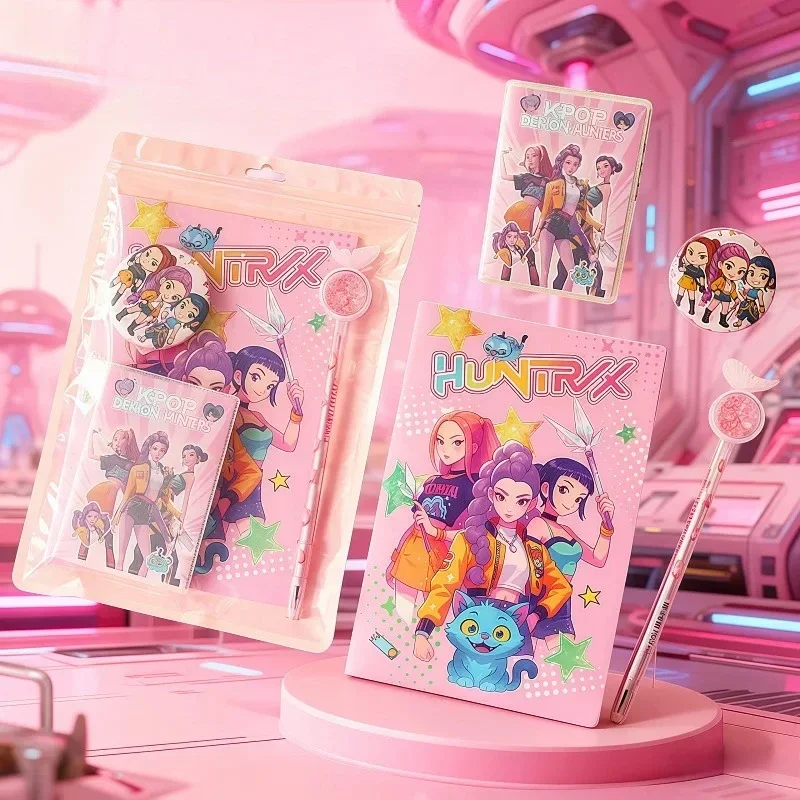 Sweet Party & Birthday Souvenir Stationery Set High Aesthetic Pink Anime Cartoon Pack Cute Writing Supplies For Young Learners