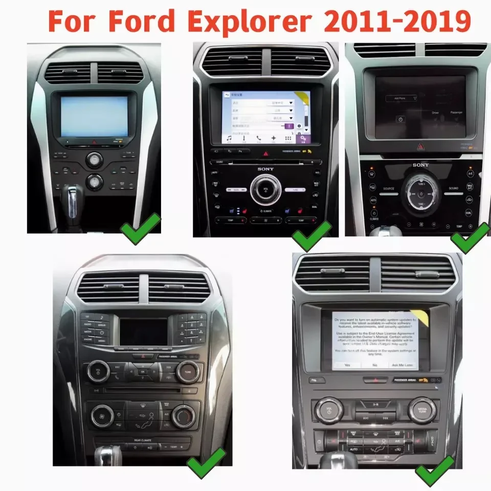 14.4Inch Android 14 For Ford Explorer 2011-2019 Car Radio Auto Carplay Multimedia Player GPS Navigation Head Unit DSP Stereo