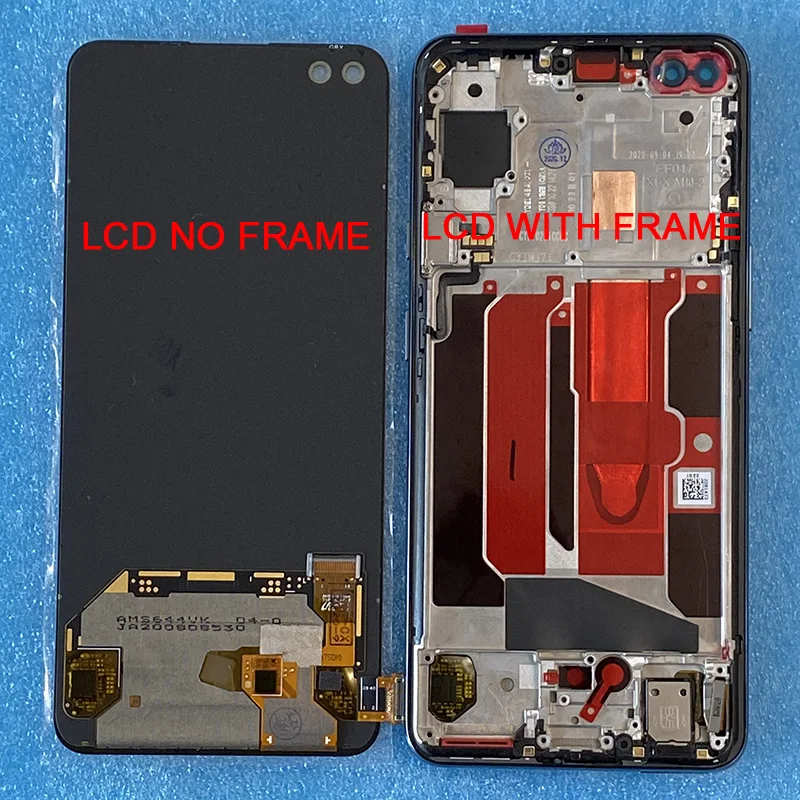 6.44 Original Amoled For OnePlus Nord One Plus Z LCD Display Screen Frame+Touch Panel Digitizer For OnePlus 8 NORD 5G AC2001