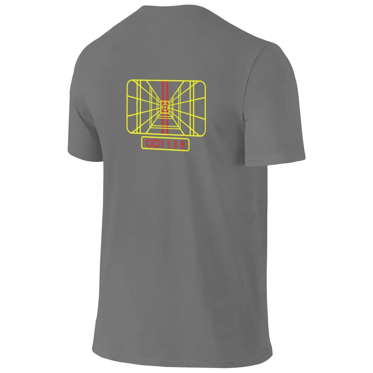 Stay On Target Retro Hong Kong Style Reversible T-shirtOutdoor Leisure Korean Atmosphere Cotton Tee
