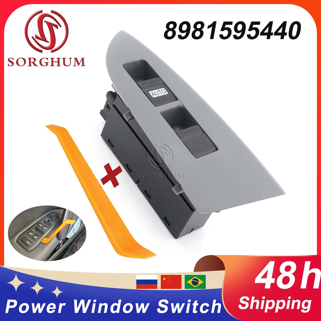 SORGHUM Electric Power Window Switch LHD Driver Left Side Lifter Switch Button 8981595440 For Isuzu