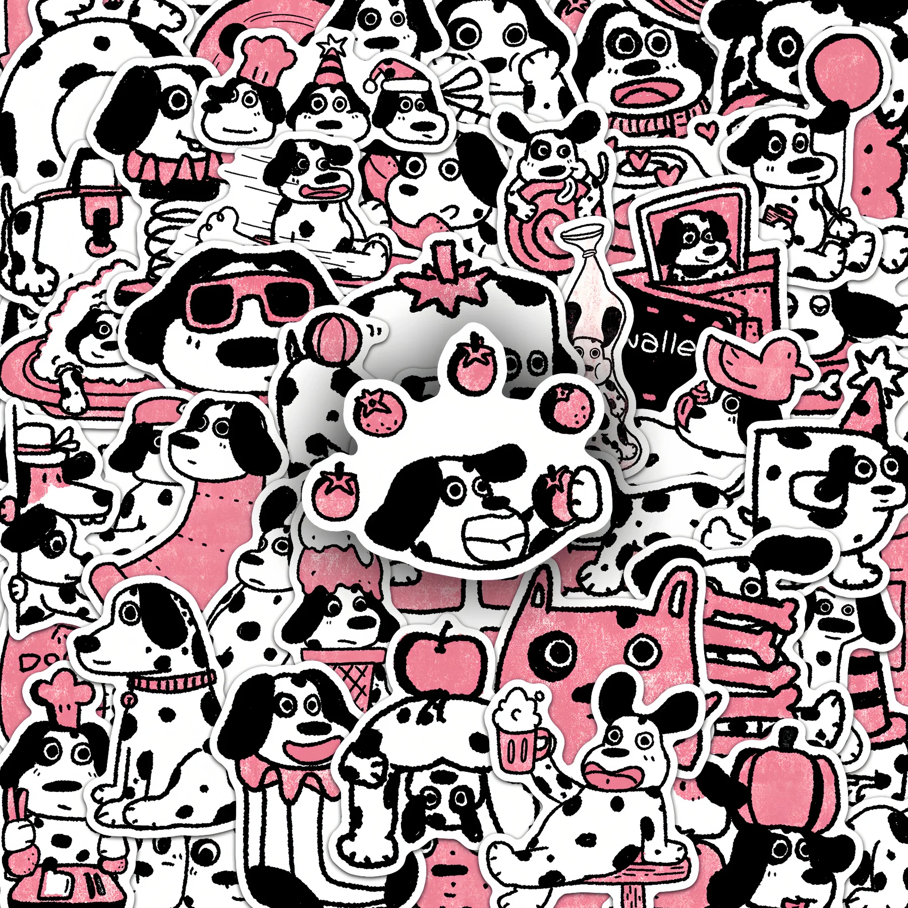 10/200Pcs Original Xiaoban's Daily Cute Dog Doodle Stickers, Decorative Stationery Stickers for Journal