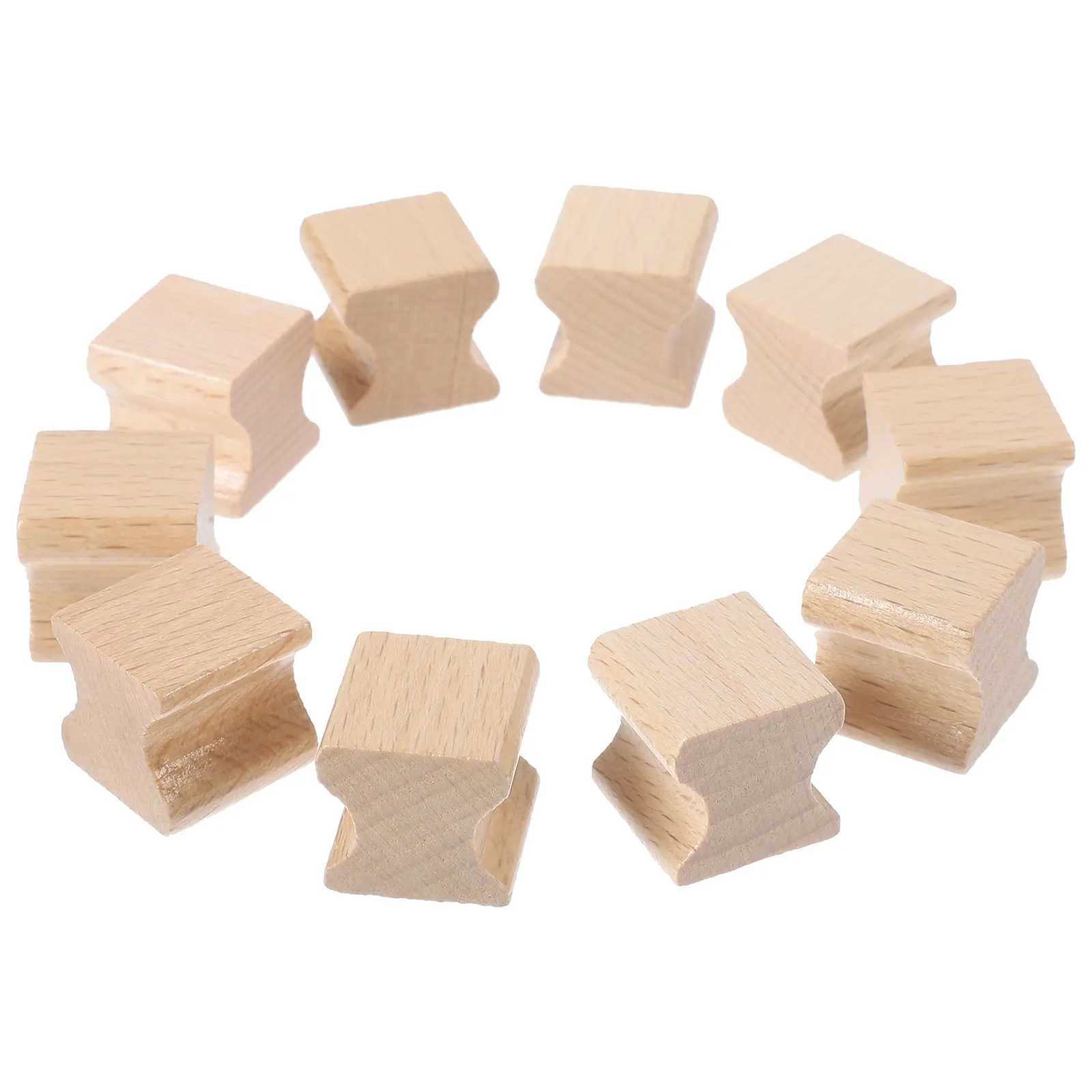 

20pcs Wooden Blank Carving Crafts Supplies DIY Hand Account Seal Wooden Stamp Scrapbook Tools Sewing Accessories