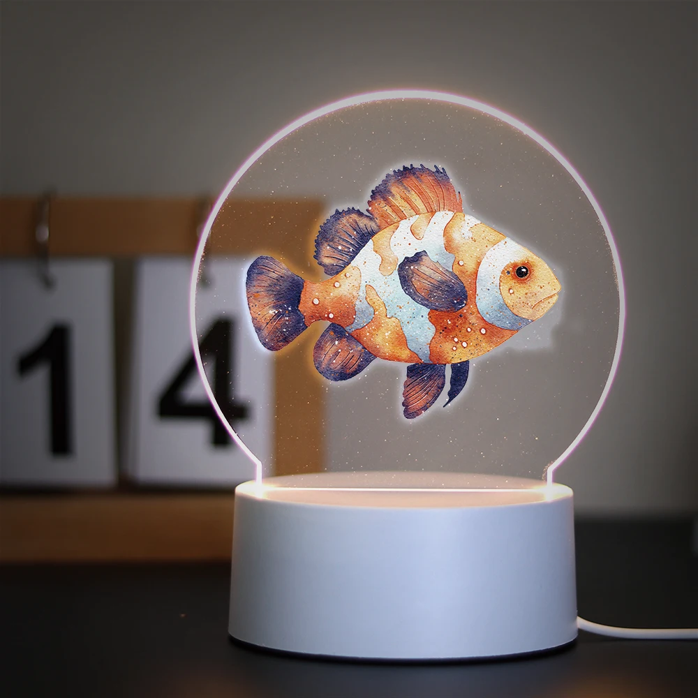 mermaid Children Bedroom Decor 3D Lamp For Home Room Decoration Nightlight Usb Atmosphere Table Lamp