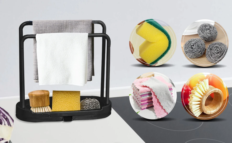 Kitchen Sponge Holder Dishcloth Hanger