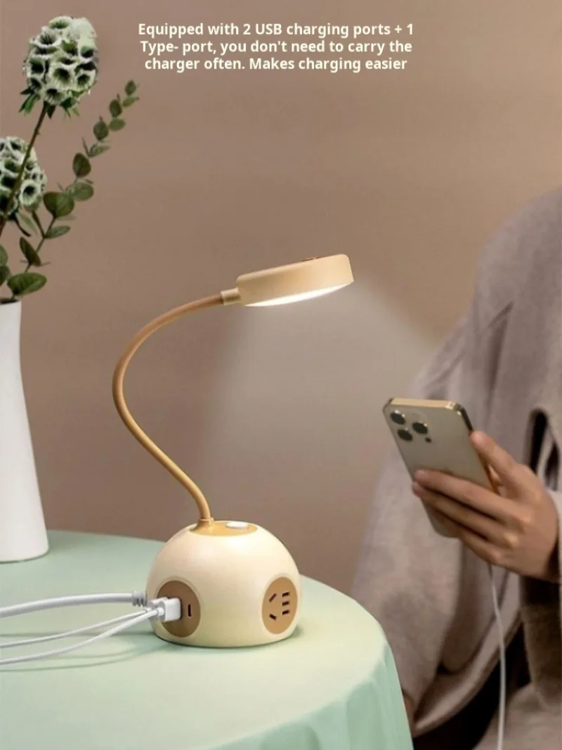 Bedside table lamp eye protection special ball table lamp