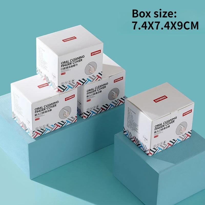 32/64/128 قطعة الطفل منظف الفم غطاء الاصبع فرشاة أسنان الطفل غير المنسوجة النسيج اللسان غسل رعاية صحة أسنان الطفل #6