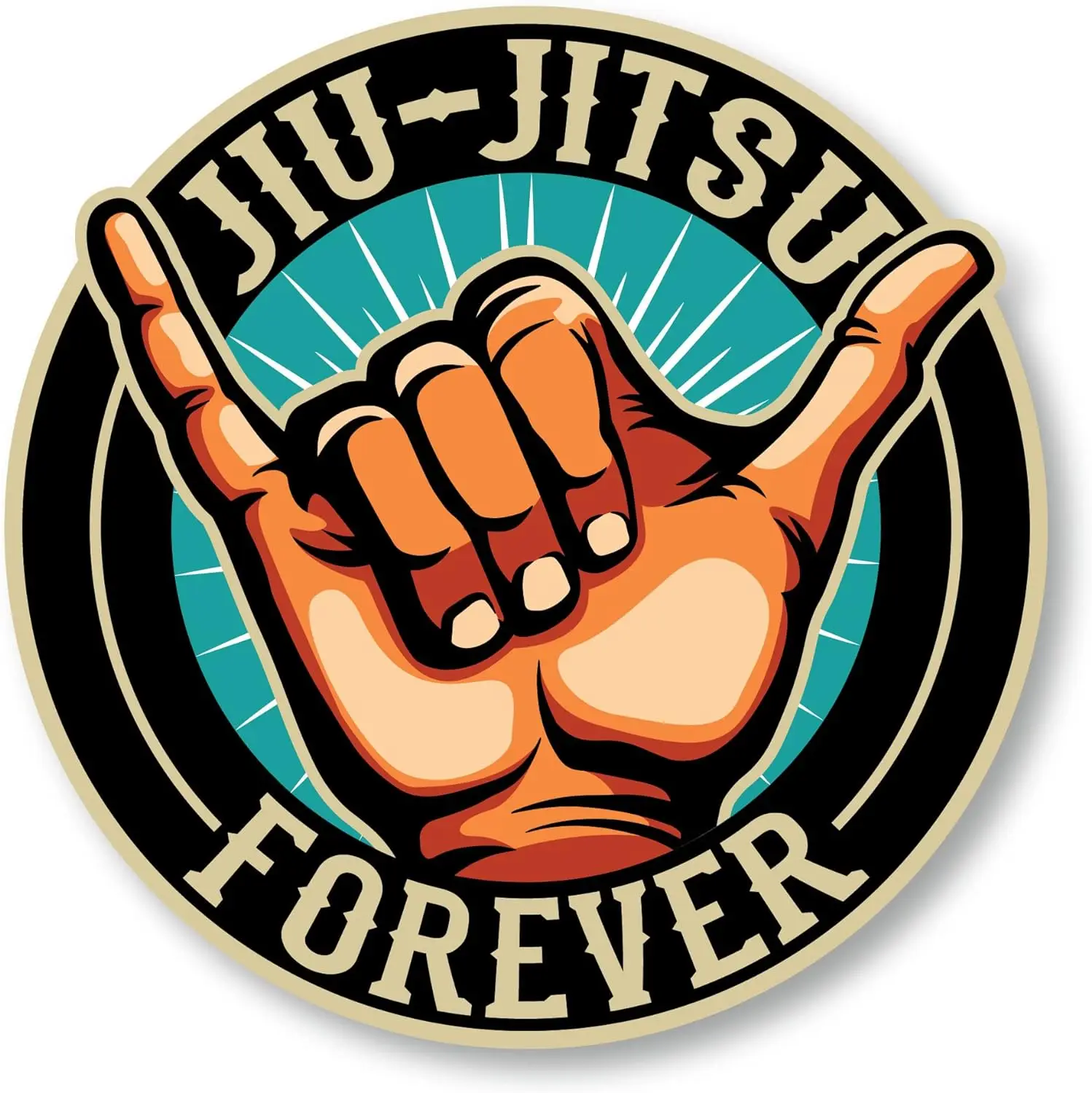 Car stickers Brazilian jujitsu bumper stickers, suitable for cars, cups, laptops, coolers, glass cups