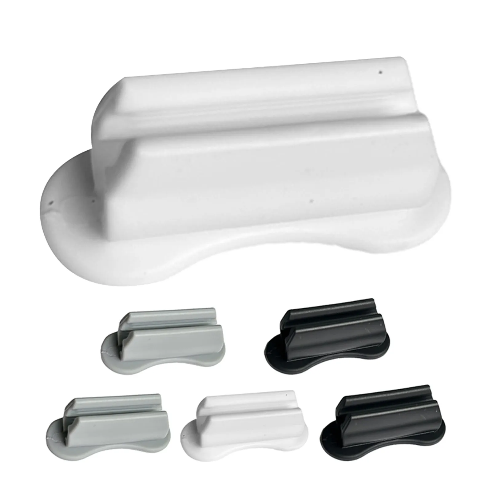 

6Pcs Silicone Pen Holder Clip Flexible Gourdshape Holes Adhesive Desk Organizer for Office School Gym Car Hospital Bank Bar