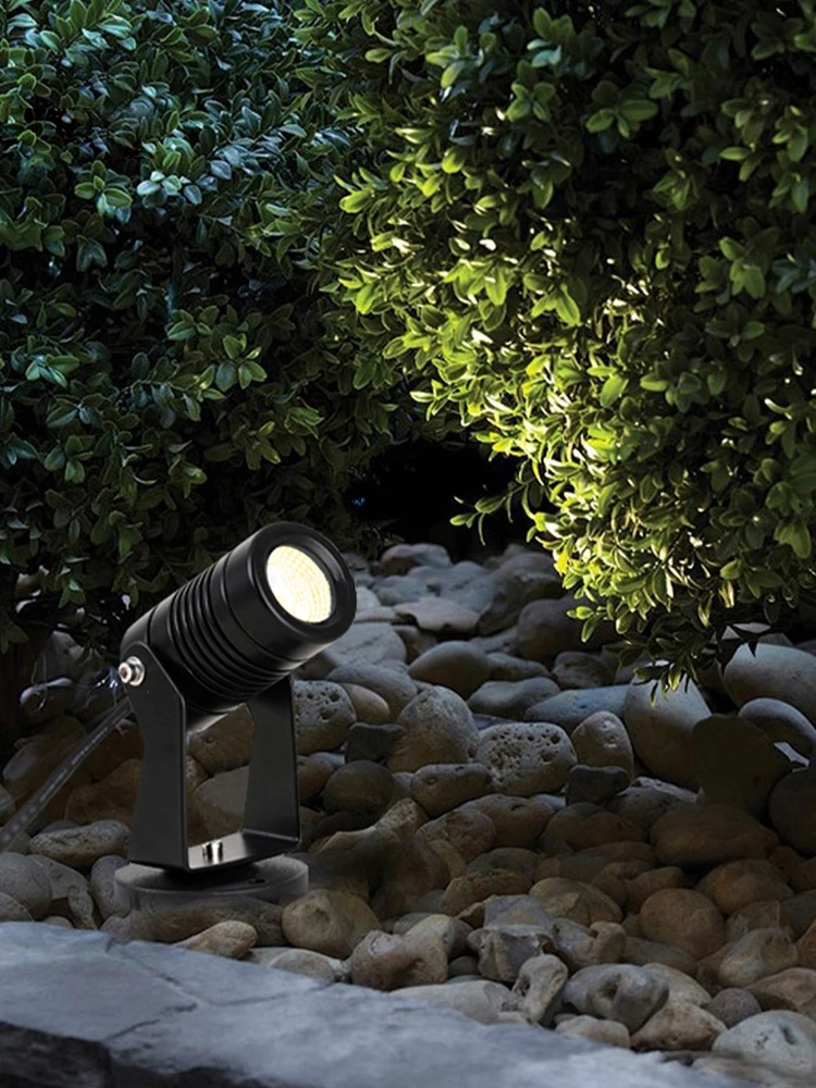 Led Tuinverlichting 7W 10W Outdoor Spike Gazon Lamp Waterdichte Verlichting Licht Warm Wit Pad Spotlights Lamp Ac 220V 110V Dc 12V