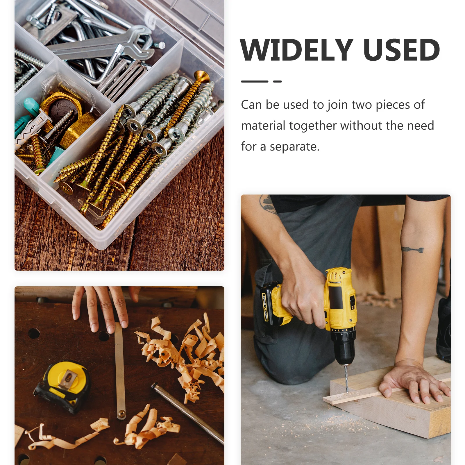 

100Pcs Self-Tapping Screws Stainless Steel Pan Head Wood Screws for DIY Furniture Assembly Rust Resistant Fasteners for Wood