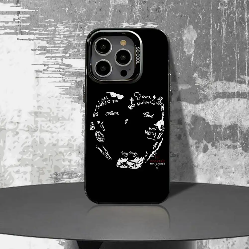 حافظة هاتف L-Lil W-Wayne Tha Carter VI لهاتف iPhone 16,15,14,13,12,11,Pro,XS,Max,Plus,Mini,SE4,E غطاء أسود غير لامع مقاوم للصدمات #6