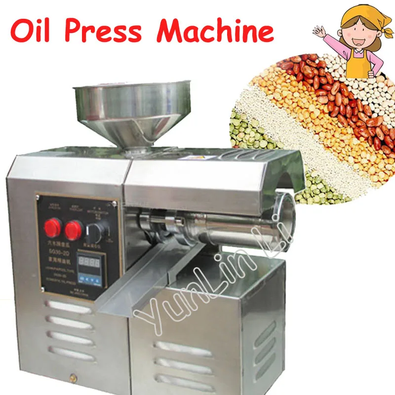 Domestic Oil Press Machine High Oil Extraction Machine Labor Saving Stainless Steel Oil Presser